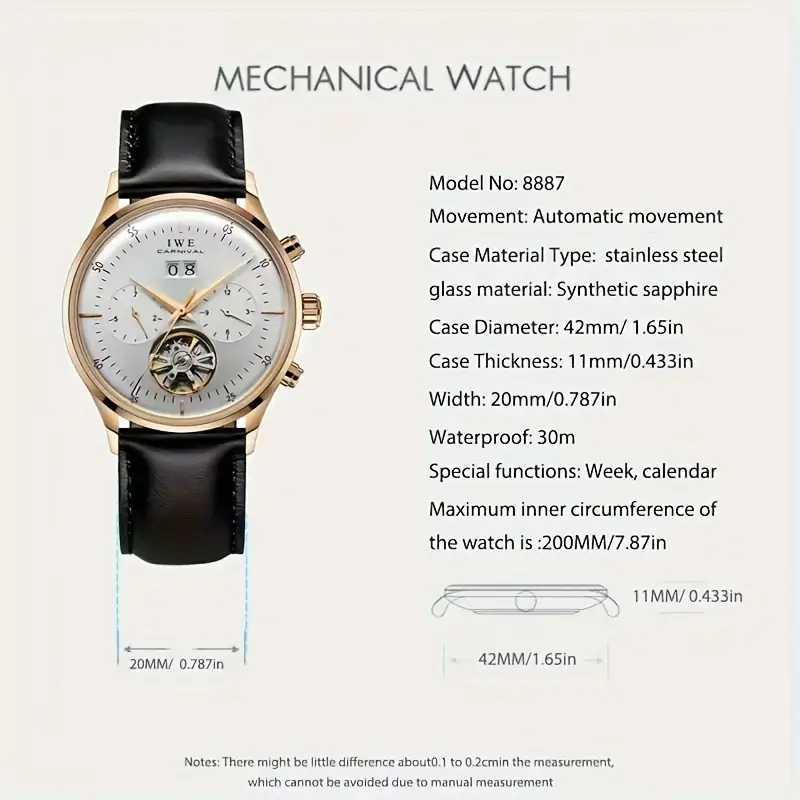 Montre - Vue arrière